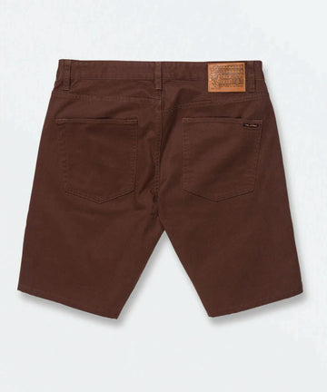 Volcom Solver Lite 5 Pocket Mens Short- Dark Brown